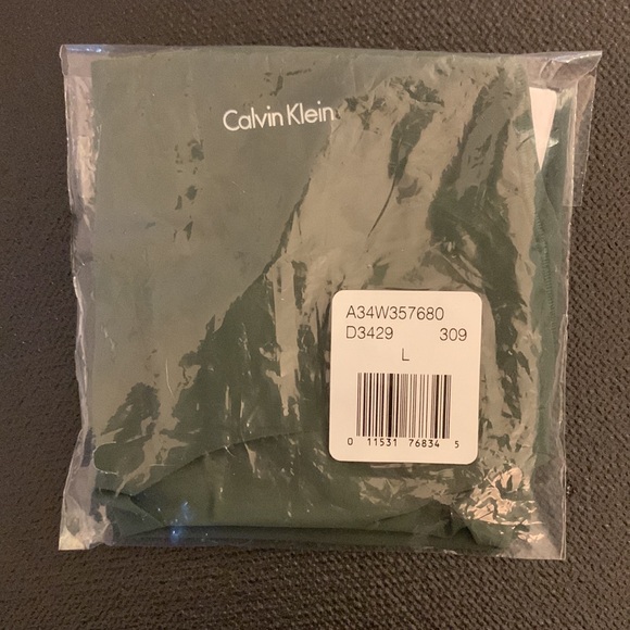 NIB Calvin Klein Women Invisible Hipster Underwear D3429 Army Green-Large - Picture 6 of 6